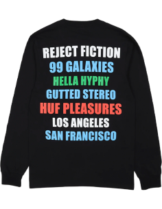 CAMISETA HUF HUF X PLEASURES 12 GALAXIES  2