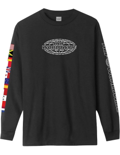 CAMISETA HUF HUF - WORLD TOUR L/S 
